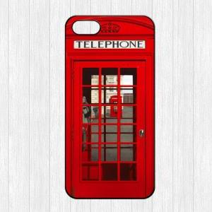 London Telephone Booth Iphone 5 Case,vintage..