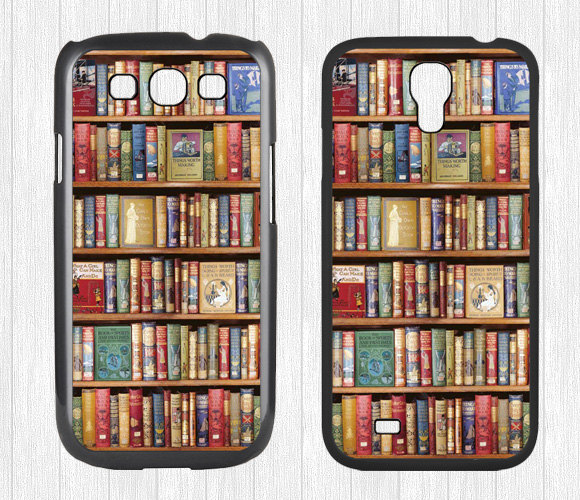 Bookshelf Samsung Galaxy S3 S4 Case,book Library Galaxy S3 S4 Hard Rubber Case,book Lovers Cover Skin Case For Galaxy S3 S4,more Styles
